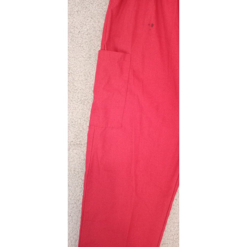 Greentown Original   Work Wear for Women Size Small Red Scrub  Pull - On Cargo - Picture 4 of 10
